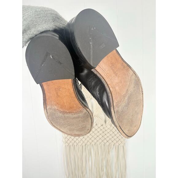 Allen Edmonds McAllister Black Leather Oxford Wingtip Dress Shoes Mens Size 14 - Picture 8 of 9